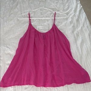 gap pink flowy tank